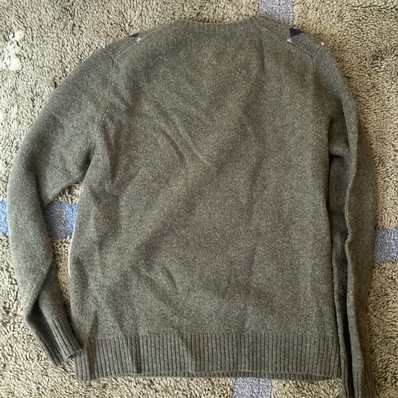 Lambswool argyle sweater - Picture 3 of 3